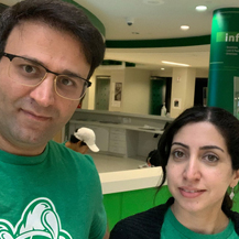 UNT husband and wife professors Amir Jafari and Neda Habibi